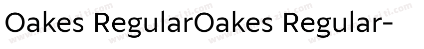 Oakes RegularOakes Regular字体转换